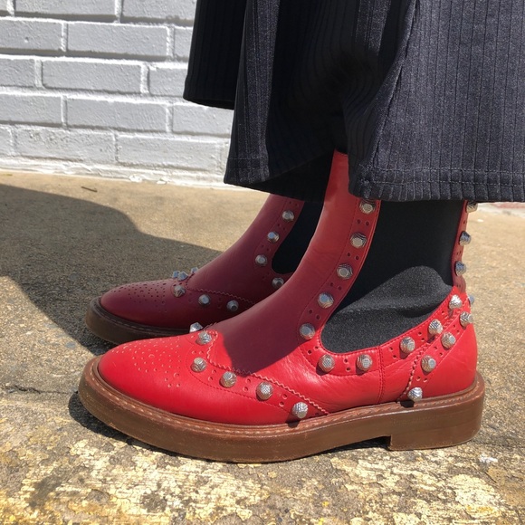 balenciaga studded boots